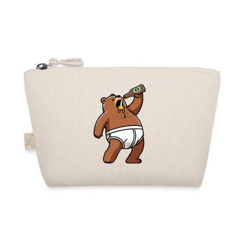 Bier Bärlin Bär Unterhose Suff Berlin Party  - Bio-Täschchen - Natur - Vorne
