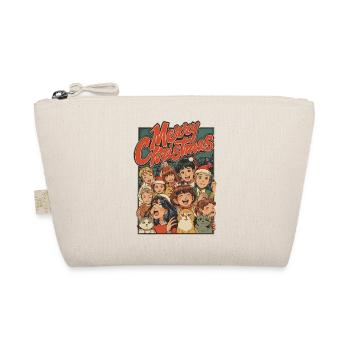 Rétro Noël Enfants Chats Dessin animé - Trousse biologique - nature - Devant