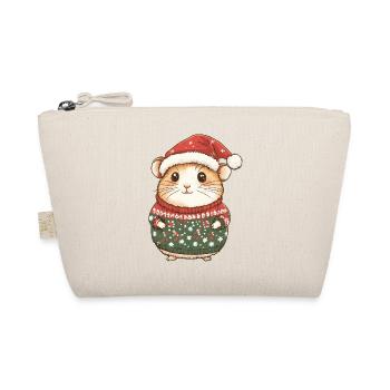 Hamster Christmas - Organic Pouch - nature - Front