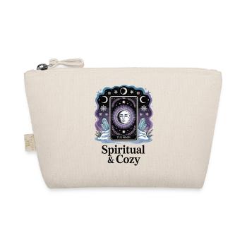 Spirituelles & gemütliches Mond Tarot Design - Bio-Täschchen - Natur - Vorne