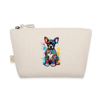 Chien coloré avec éclaboussure de peinture - Trousse biologique - nature - Devant