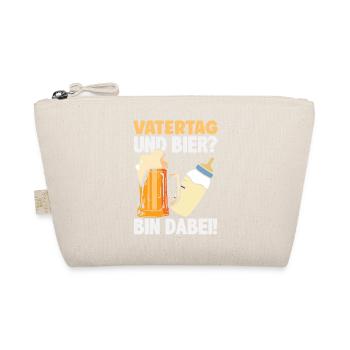 Lustiges Vatertag Geschenk Papa Bier - Bio-Täschchen - Natur - Vorne