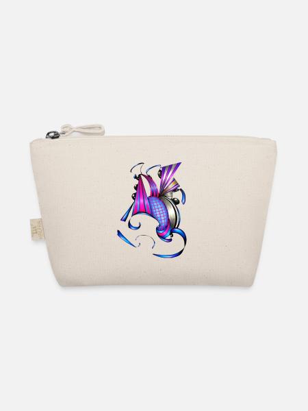 Coloured spiral and fan art - Organic Pouch - nature - Front