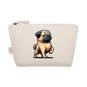 Pug Pugs Pug Owner Pug Lover Pug Holder - Organic Pouch - nature - Front