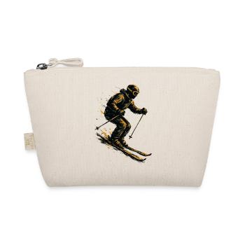 Skiing | Skier | Mountain - Organic Pouch - nature - Front