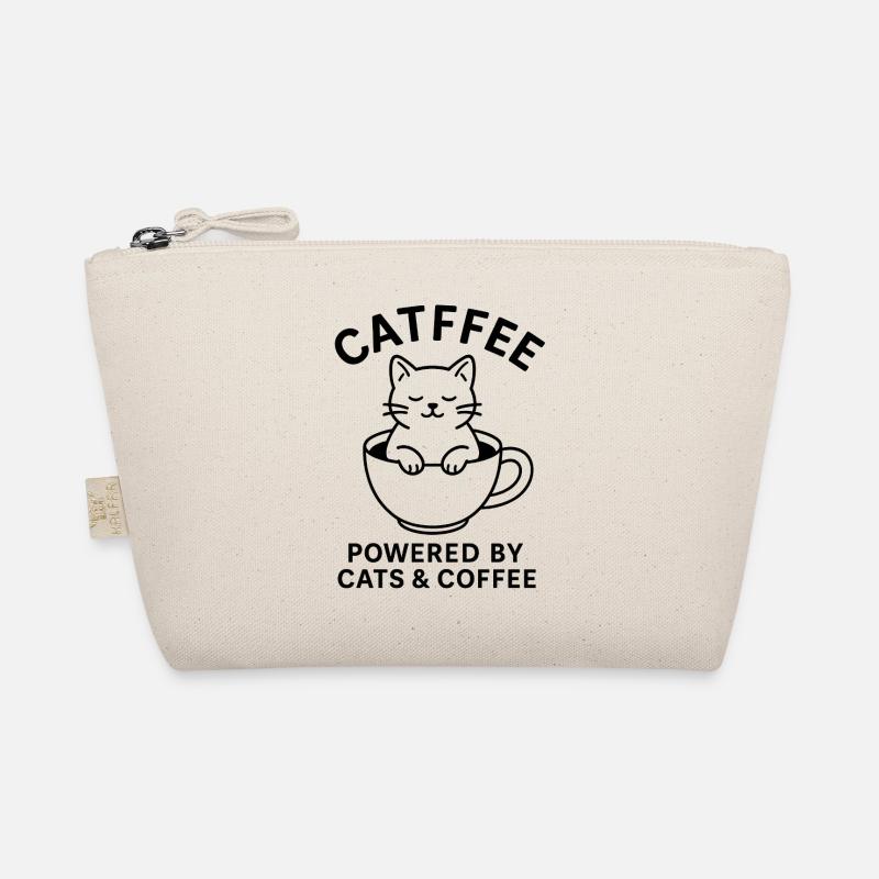 Katze im Kaffeebecher Bio-Täschchen