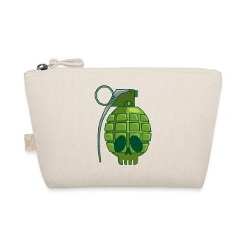 Pomegranate Skull - Organic Pouch - nature - Front