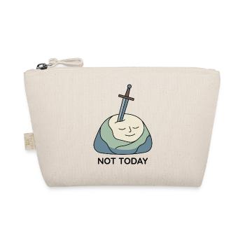 Not Today Excalibur Stein - Bio-Täschchen - Natur - Vorne