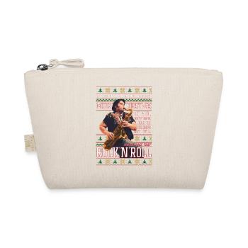 Rockabilly-Weihnachts-Rock'n'Roll-Hässlicher Weihnachtspullover - Bio-Täschchen - Natur - Vorne