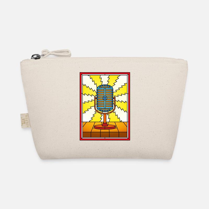 Retro Mikrofon Lightning Burst Bio-Täschchen