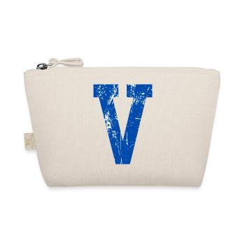 Letter v Sport Retro - Bio-Täschchen - Natur - Vorne