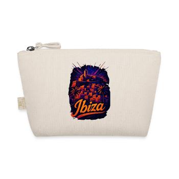 Ibiza Island Holiday Silhouette Summer Gift - Organic Pouch - nature - Front