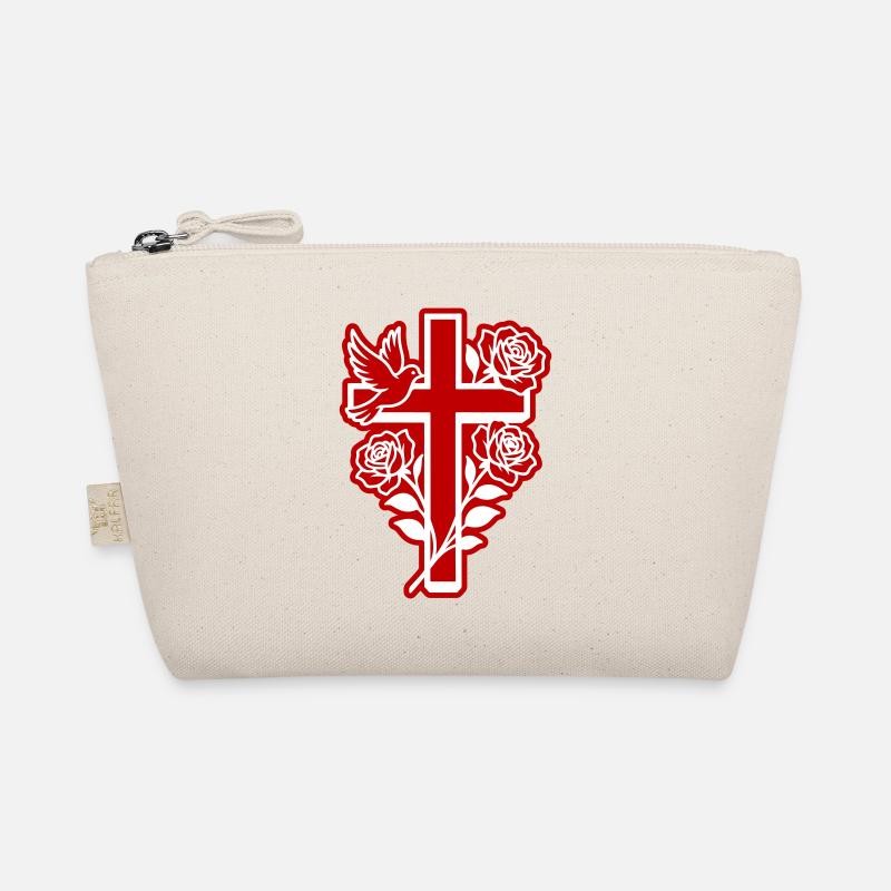 Kreuz Taube Christlich Bio-Täschchen