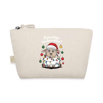Funny Sheep Christmas Shepherd Farm - Organic Pouch - nature - Front