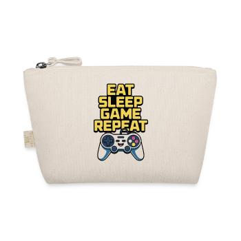 Eat Sleep Game Repeat - Organic Pouch - nature - Front