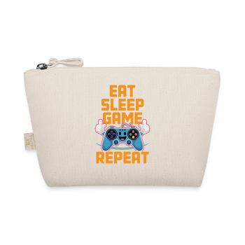 Eat Sleep Game Repeat - Organic Pouch - nature - Front