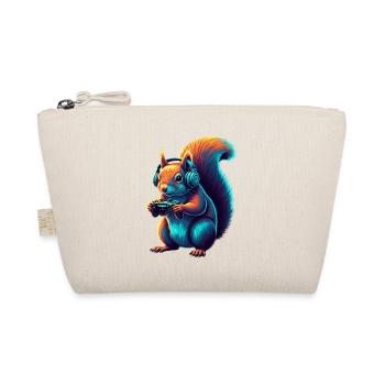 Squirrel Gaming Animal Video Games Funny - Organic Pouch - nature - Front