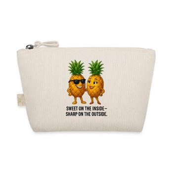 Sweet inside spicy outside pineapple duo - Organic Pouch - nature - Front