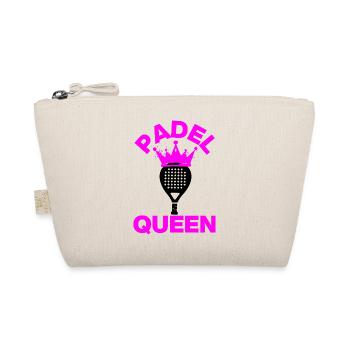Padel Queen – Court Lady! Smash it pink - Organic Pouch - nature - Front
