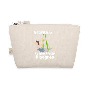 Funny Aerial Yoga Gravity Disagree Art Tee - Bio-Täschchen - Natur - Vorne