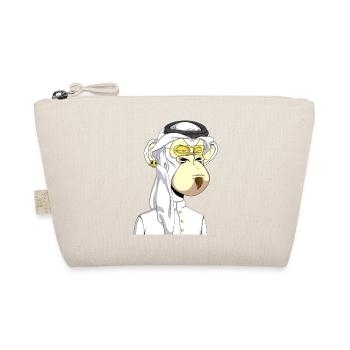 Ape with gold glasses - Organic Pouch - nature - Front
