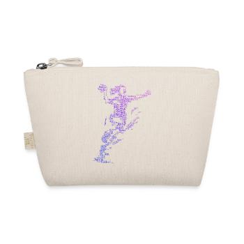 Iconisches Handball Motiv fuer Frauen - Bio-Täschchen - Natur - Vorne