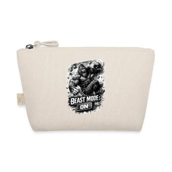 Biest Modus Gorilla – Bouldern & Kletter Shirt - Organic Pouch - nature - Front