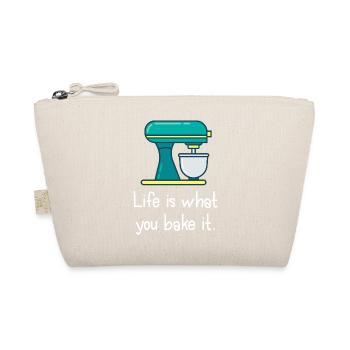 Life Is What You Bake It - Organic Pouch - nature - Front