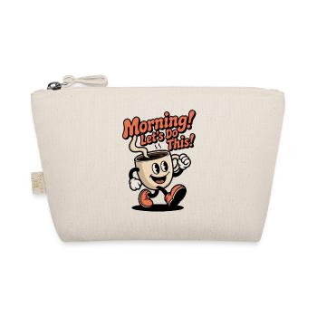 Morning coffee – let's go! - Organic Pouch - nature - Front