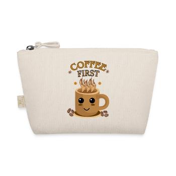 Café d’abord – Kawaii | Motif de tasse de café - Trousse biologique - nature - Devant