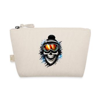 Snowboardeur Skull avec lunettes de snowboard - Trousse biologique - nature - Devant