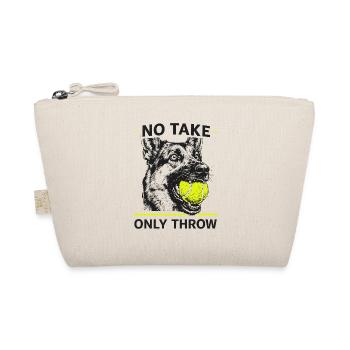 No Hold, Just Throw — Dog - Organic Pouch - nature - Front