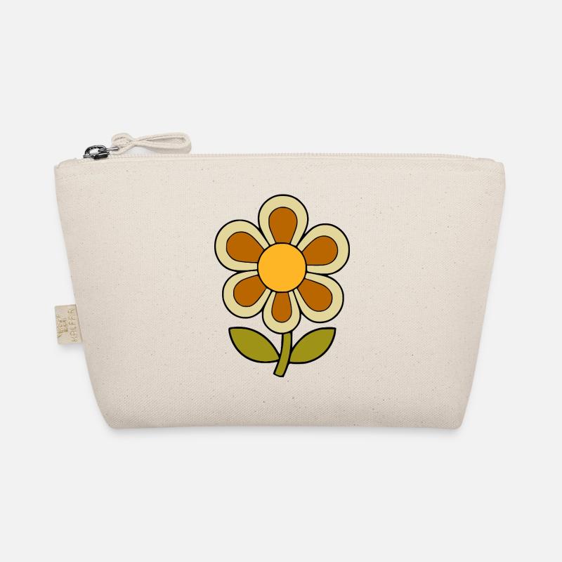 70s flower pattern retro flowerpower Organic Pouch