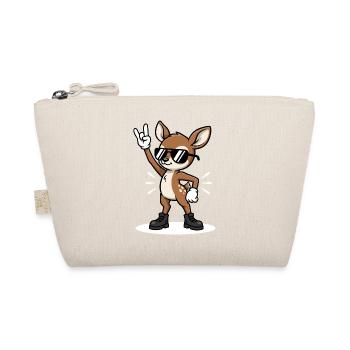 Deer Fawn Rock Music Gift - Organic Pouch - nature - Front