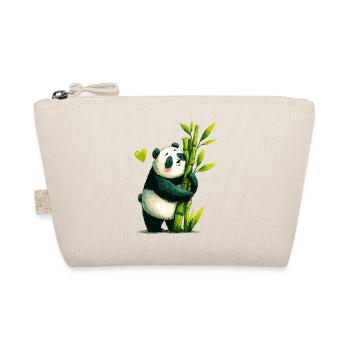 Panda Cuddle with Bamboo - Organic Pouch - nature - Front
