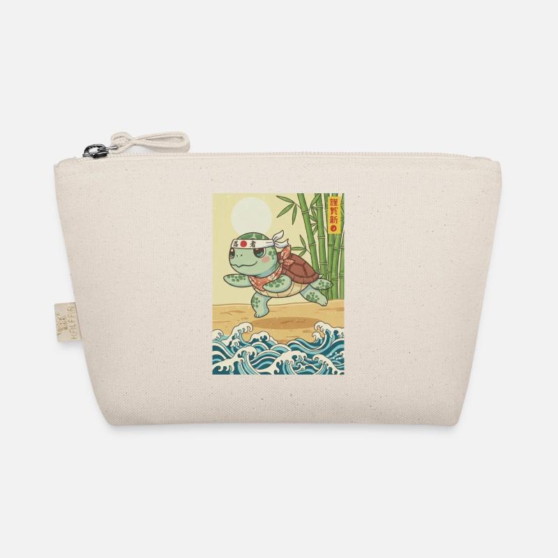 Kawaii Martial Arts Turtle Organic Pouch