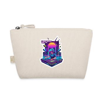 Retro Wave Cyber 90s - Organic Pouch - nature - Front