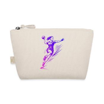 Simple Handball Idee für Handball fuer Frauen - Bio-Täschchen - Natur - Vorne
