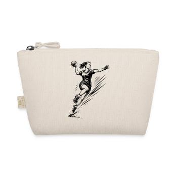 Handball motif that works immediately for women - Organic Pouch - nature - Front