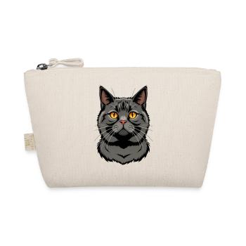 Chat noir British Shorthair - Trousse biologique - nature - Devant
