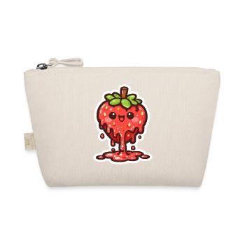Cuddly Strawberry Drop Charm - Organic Pouch - nature - Front