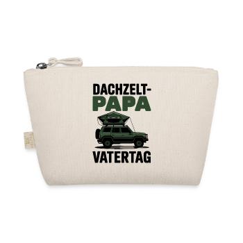 Dachzelt Papa Vatertag Geschenk Shirt 2026 - Bio-Täschchen - Natur - Vorne