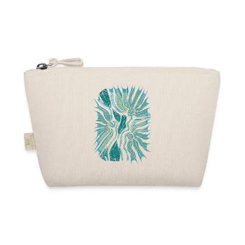 Floraison tropicale abstraite en sarcelle - Trousse biologique - nature - Devant