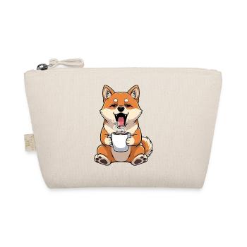 Cute Fox Cartoon Coffee Coffee Lover Office - Organic Pouch - nature - Front