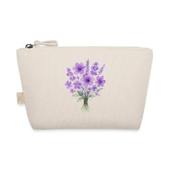 Bouquet aquarelle lavande - Trousse biologique - nature - Devant