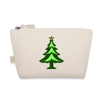 Simple Christmas Tree Graphic - Organic Pouch - nature - Front