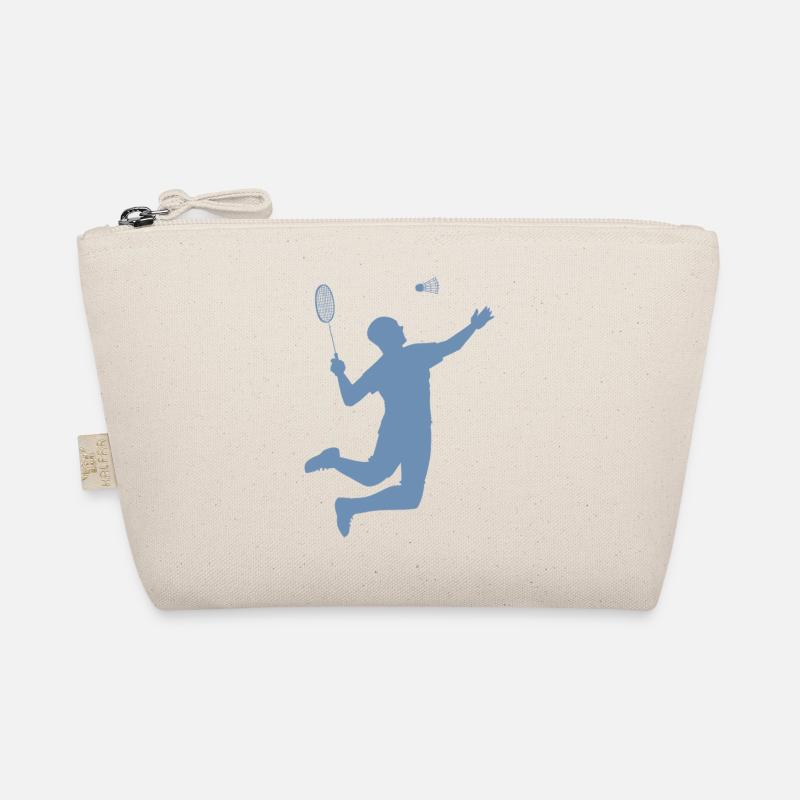 Conception minimaliste de silhouettes de badminton Trousse biologique