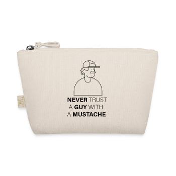 NEVER_TRUST_A_GUY_WITH_A_MUSTACHE - Organic Pouch - nature - Front