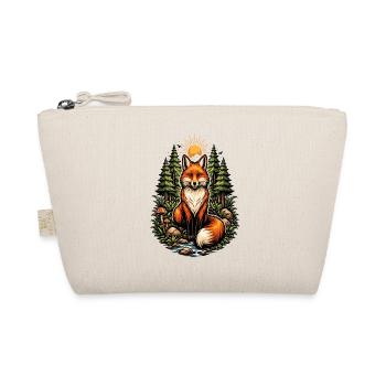 Fox in the forest at sunrise - Organic Pouch - nature - Front