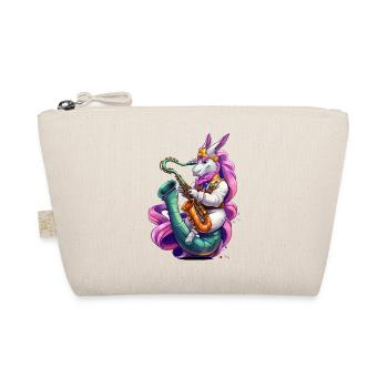 Sparkling Unicorn Saxophone - Organic Pouch - nature - Front